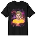 thumbnail image 4 of Golden Girls Space Galaxy Blanche Mens Black Graphic Tee-Medium, 4 of 6