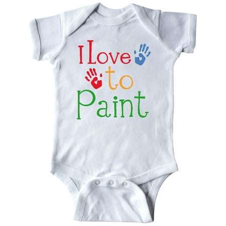 

Inktastic Painting Art I Love to Paint Gift Baby Boy or Baby Girl Bodysuit