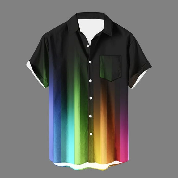 Njoeus Men's Athletic Shirts & Tees Big & Tall Tops Shirts for Men, Men's Casual Pockets Tees Shirt Printing Button Up Party Beach Shirt Tops Blouse Men's Tank Tops