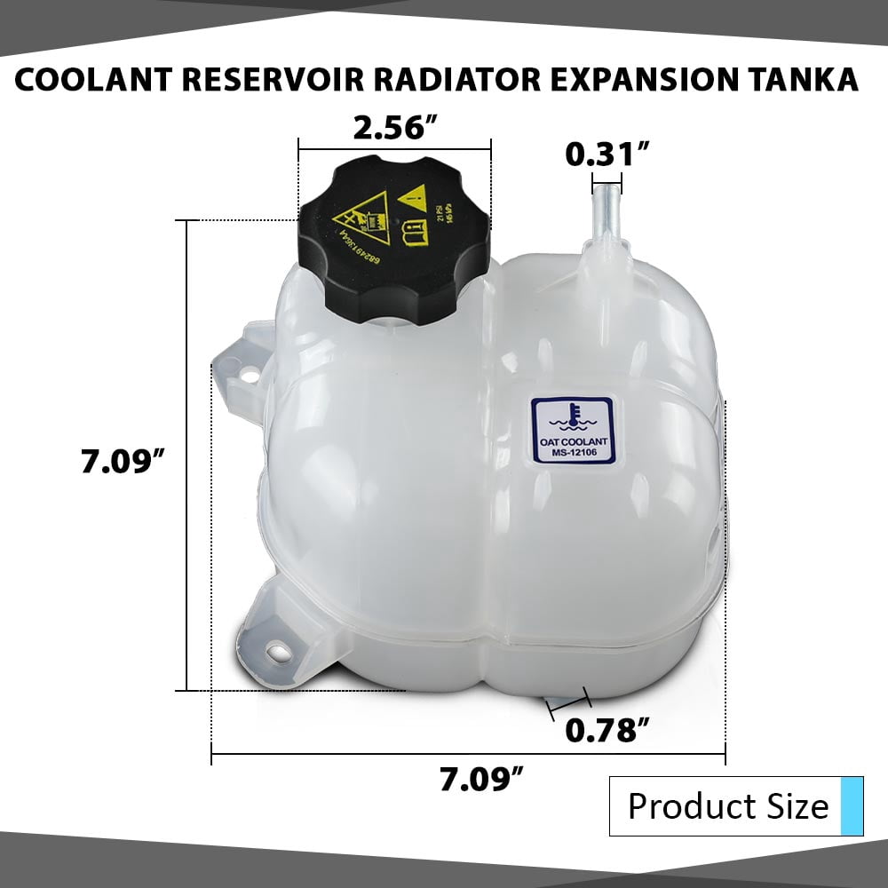 Coolant Reservoir Radiator Expansion Tank Fit For 2015-2017 Jeep Cherokee / Chrysler 200