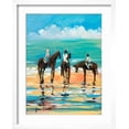 thumbnail image 2 of Art.com Horses on the Beach Art Print by Jane Slivka, White Frame Wall Art, 17" x 21", 2 of 5