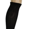 thumbnail image 2 of Diabetic Over The Calf Knee Socks for Men and Women 6 Pairs Black Size 9-11, 2 of 6
