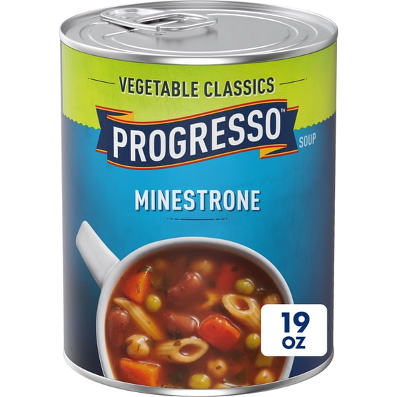 Progresso Minestrone Soup, Vegetable Classics Canned Soup, 19 oz