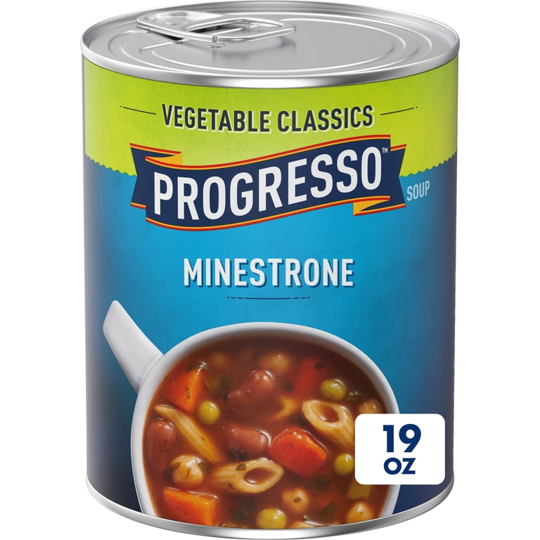 4 pack) Progresso Minestrone Soup, Vegetable Classics Canned Soup