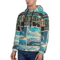 thumbnail image 3 of Picia Comic Airplane Cockpit Illustration Pattern Casual Men's Hoodie - Lightweight Hooded Sweatshirt with Kangaroo Pocket, Comfortable Pullover for Everyday, Travel-3X-Large, 3 of 7