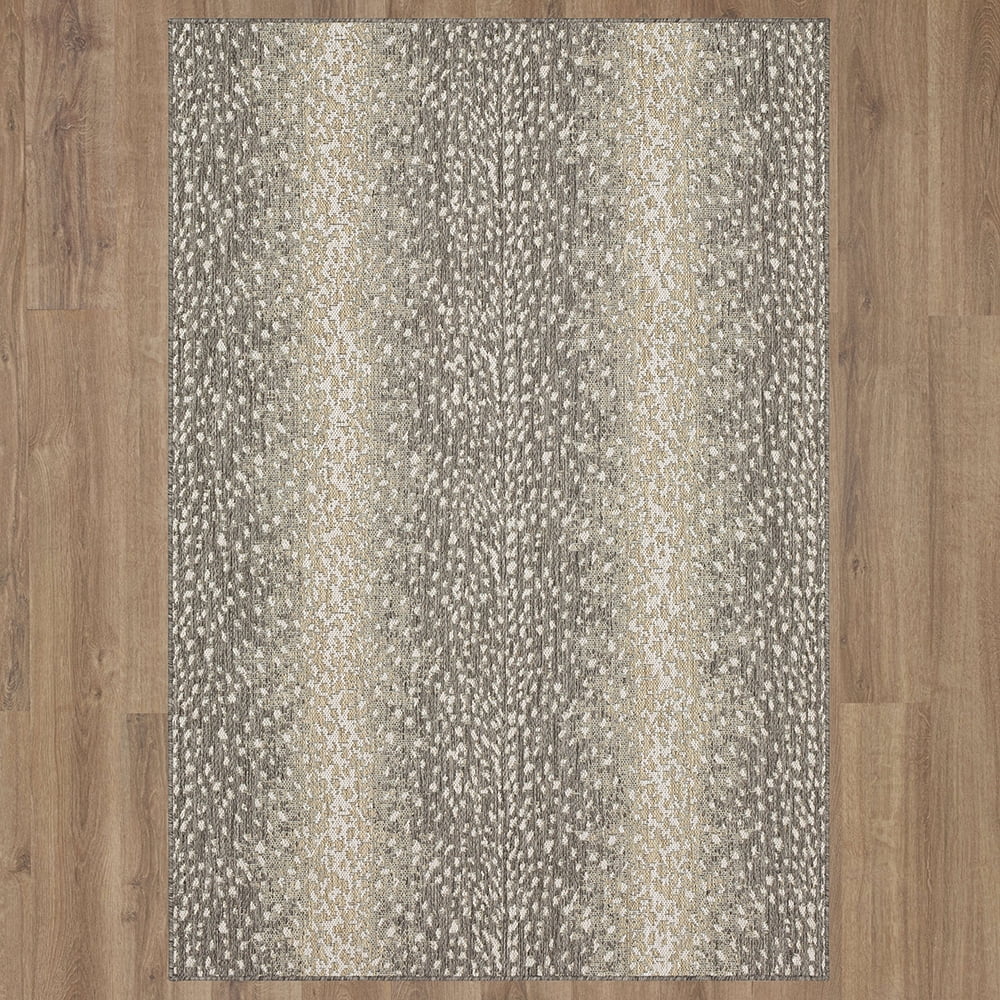 Mohawk Home Gazelle Skin Outdoor Area Rug, Light Grey, 10' x 13'