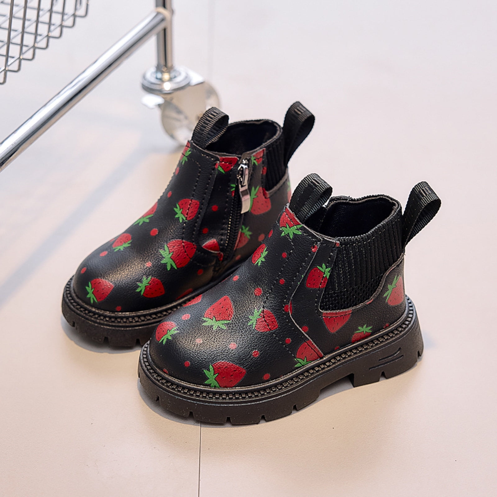 Baby Girls Ankle Boots Cute First Walking Booties Toddler Winter Snow Outdoor Shoes for Little Big Kids