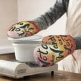 thumbnail image 3 of Hirioo Not All Who Wander Are Lost for Silicone Oven Mitts for BBQ, Baking, Cooking, Set of 2, Heat Resistant 260℃, Non-Slip Kitchen Essentials, 3 of 6