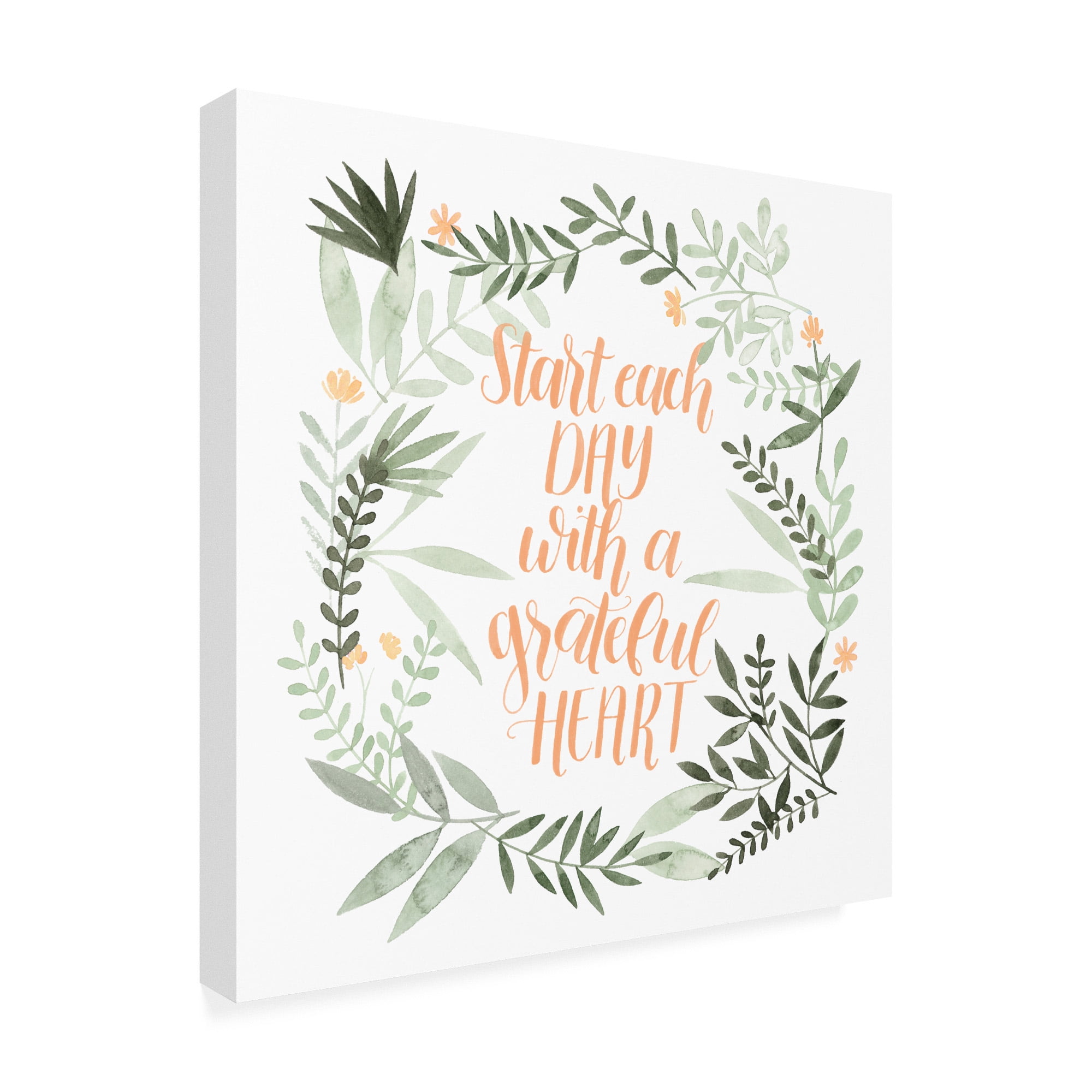 Trademark Fine Art 'Grateful I' Canvas Art by Grace Popp