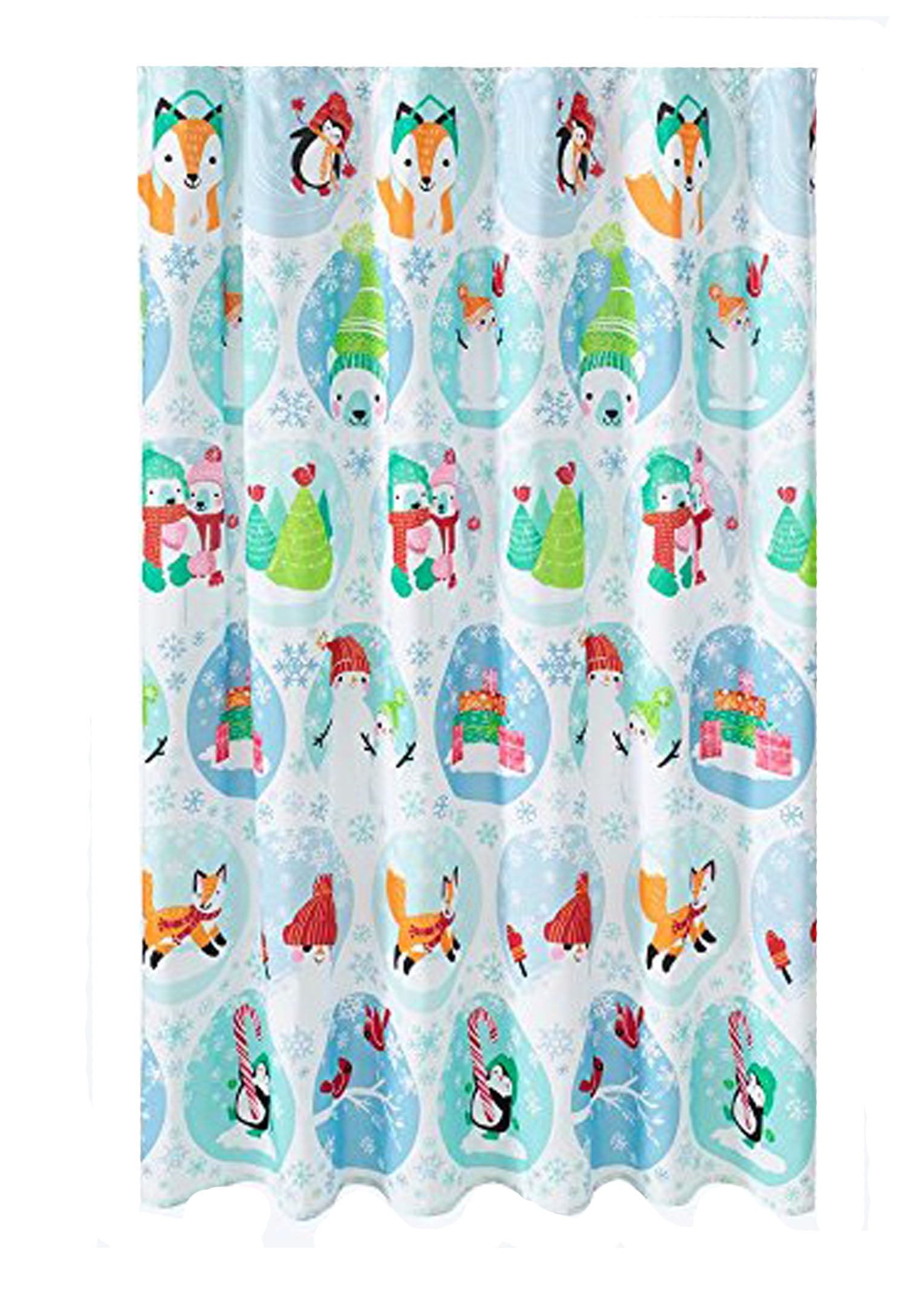 Nicholas Square Merry Mistletoe Toss Christmas 70x70 Snowman Shower Curtain for sale online St 