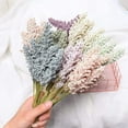 thumbnail image 5 of Morttic 6 PCS/Bouquet Foam Flowers Bulk, Artificial Vanilla Berry Spike Flowers Cereals Plant Heap for Home Wall Party Decor (Pink), 5 of 12