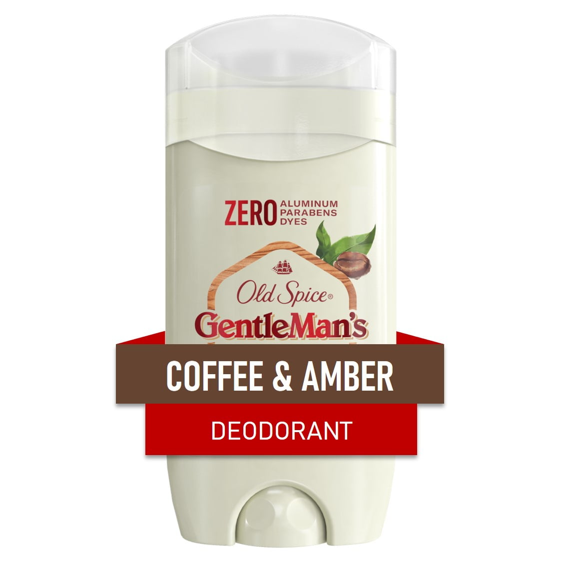Old Spice Men's Deodorant Aluminum Free Coffee & Amber, 3.0oz