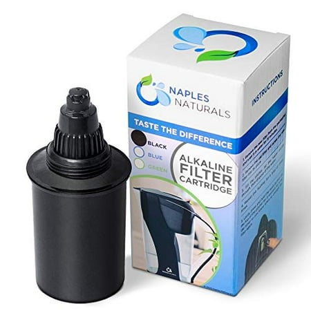 

Naples Naturals - NAPLES-1089-BLKX1 1-Pack 1089F Alkaline Water Pitcher Filter Replacement Cartridge Black 1 X Model BLACK 1089