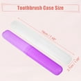 thumbnail image 4 of 2 Uds Estuche para Cepillos de Dientes para Viajes, Blanco Morado, 7.48"x1.06", 4 of 7
