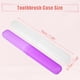 thumbnail image 4 of 2 Uds Estuche para Cepillos de Dientes para Viajes, Blanco Morado, 7.48"x1.06", 4 of 7