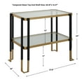 thumbnail image 5 of Uttermost Kentmore Contemporary Iron Metal and Glass Side Table in Matte Black, 5 of 5