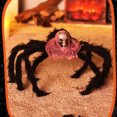 thumbnail image 2 of Generic Araña peluda realista de Halloween para decoración espeluznante, ideal para fiestas y casas embrujadas, tamaño 50x40cm, material duradero y reutilizable., 2 of 6