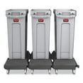 thumbnail image 4 of slim jim with venting channels, 23 gal, plastic, gray | Bundle of 2 Each, 4 of 10