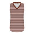 thumbnail image 6 of Summer Tank Tops Womens Striped Lace Trim V Neck Tunic Tee Shirts Dressy Casual Sleeveless Tanks Blouses (XL, Watermelon Red), 6 of 7