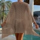 thumbnail image 5 of Nueva moda de mujer Playa Sexy Dobladillo sólido Cubrir traje de baño Pompotops  lopia1000651, 5 of 7