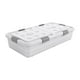 thumbnail image 1 of Caja de almacenamiento con ruedas debajo de la cama, contenedor multifunción transpirable con ruedas, organizador para dormitorio Altura 16cm, 1 of 8