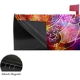 thumbnail image 4 of Coolnut Mailbox Covers Magnetic Standard Size Abstract Geometric with Star Field and Galaxy Seasonal Mail Wraps for Home Outdoor Decor, 25.4"x20.78", 4 of 5