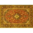thumbnail image 1 of Ahgly Company Machine Washable Indoor Rectangle Persian Yellow Traditional Area Rugs, 8' x 10', 1 of 4