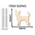 thumbnail image 2 of Unfinished Wood Chihuahua Silhouette - Craft- up to 46" DIY 16" / 1/2", 2 of 3