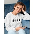 thumbnail image 2 of Sign Language Iv Sweatshirt Women -Emma Scarvey Designs, Female Medium, 2 of 4