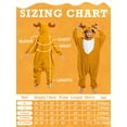 thumbnail image 3 of Reindeer Onesie Adults Unisex Animal Pajama Polyester One-Piece Sleepwear for Women and Men 8-10Years, 3 of 6