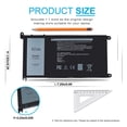 thumbnail image 3 of Batería Emanjor WDX0R WDXOR 42 Wh 11,4 V para Dell Inspiron, 3 of 7
