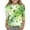 Mint Green-B, variant on Girls St. Patrick's Day Shirts 3/4 Sleeve Crew Neck Print Pullover Tops Holiday Casual Loose Stylish T-Shirts (11 Years, Green-O)