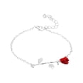thumbnail image 1 of Red Rose Bracelet Simulation Flower Series Bracelet Valentine's Day Gift Creative Rose Flower Bracelet, 1 of 8