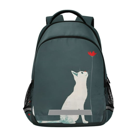 ALAZA A Cat Backpack Elementary School Bag Bookbag Travel Rucksack