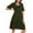 Army Green, variant on Women's Summer Maternity Dress Ruffle Short Sleeve Maternity Clothes