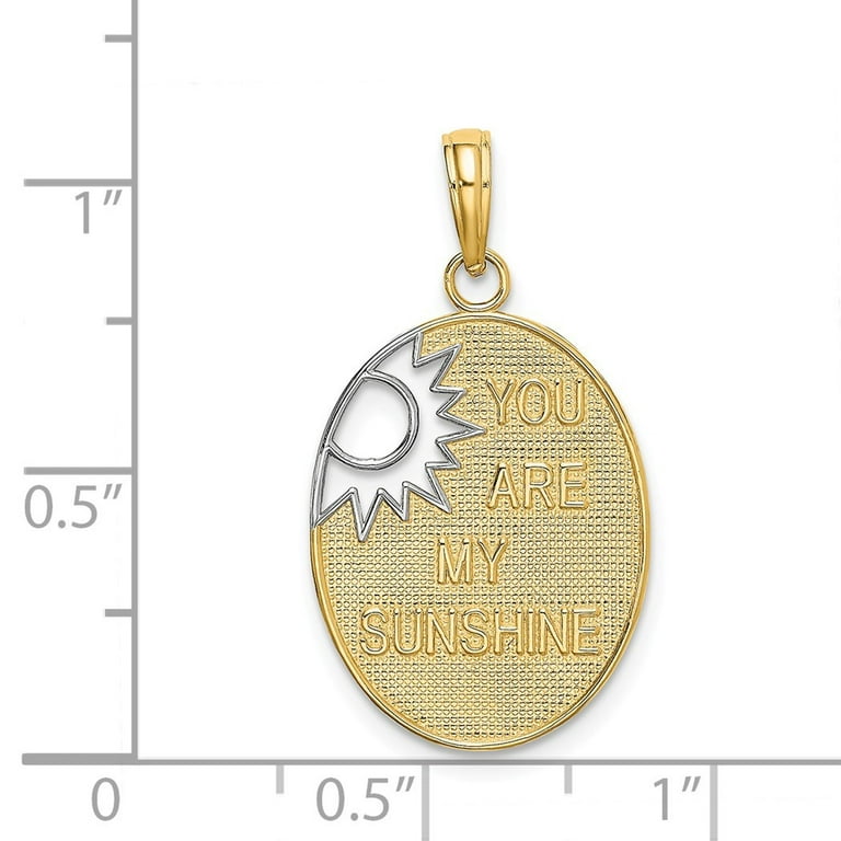 You Are My Sunshine Charm Necklace