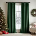 thumbnail image 1 of Juego de 2 paneles de cortinas de terciopelo navideño MIULEE, 274 cm de longitud, 1 of 7