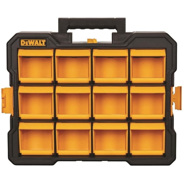 Organizador de papeleras abatibles DEWALT DWST14121 con 12 compartimentos extraíbles