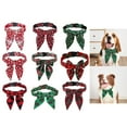 thumbnail image 2 of Adjustable Collar Christmas Theme Dog Bowtie Collar Festive Pet Breakaway Neck Collar Pet Bowtie Festival Supplies, 2 of 9