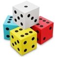 thumbnail image 1 of Foam Dice Sappy, 4 piezas, 9 cm, dados gigantes, colores navideños, 1 of 7