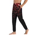 thumbnail image 3 of Kdxio Red Glitter1 Pattern Joggers,Sweatpants for Men with Pockets-XX-Large, 3 of 5