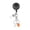 Orange, variant on Ruanlalo Keychain Stretchable Flexible Keyring with Lobster Clasp Pen Holder Lightweight Compact Stainless Steel Silicone Key Chain