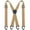 Champagne, variant on KAMBERFT Black Hidden Suspenders for Men, Heavy Duty X-Back with 1.5 inch Wide Elastic Straps and 4 Snap Loops