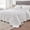 Pure White, variant on Bedspreads 128x120 Extra Wide Quilt for Tall California Bed Lightweight 3 count Quilted Coverlet Pillow Shams Set Pure White