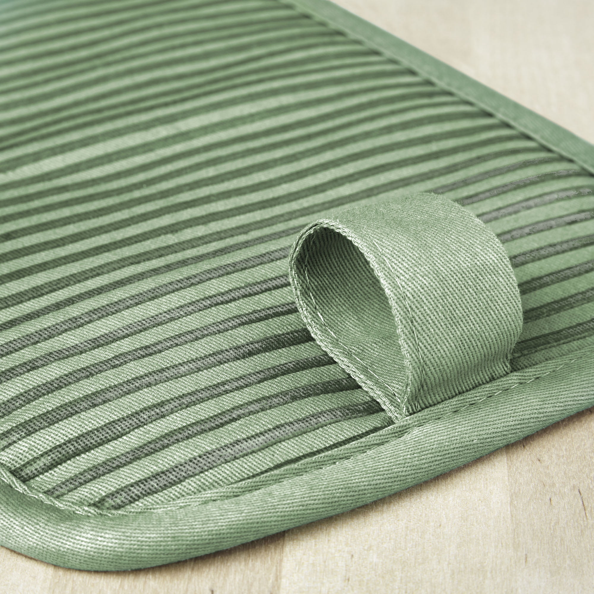 KitchenAid Beacon Two-Tone Pot Holder 2-Pack Set, Pistachio/Graphite Green, 7"x10"