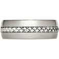 thumbnail image 3 of Stainless Steel Brushed and Polished Braided 8.00mm Band, 3 of 9