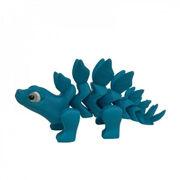 3D Printed Blue Stegasaurus Figurine