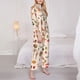 thumbnail image 3 of Balery Autumn Conjunto de Pijama con Estampado para Mujer, Conjunto de Dos Piezas con Manga Larga, Ropa de Dormir Suave con Bolsillos, Pijamas Cómodos-Medium, 3 of 7