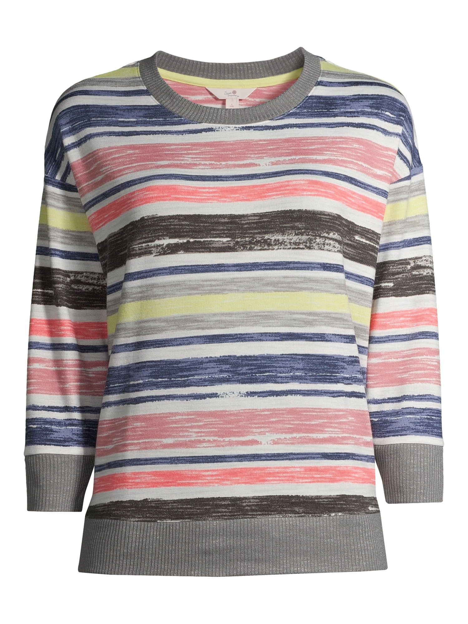Secret Treasures Essentials Women's Stripe Hacci Top