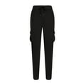 thumbnail image 3 of Diufon Men's Cargo Sweatpants Casual Elastic Waist Drawstring Wide Leg Loose Joggers Pants with Pockets, 3 of 5